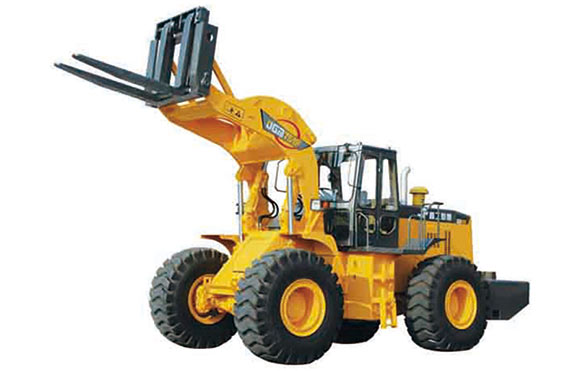 第一臺晉工叉裝機(jī)下線。